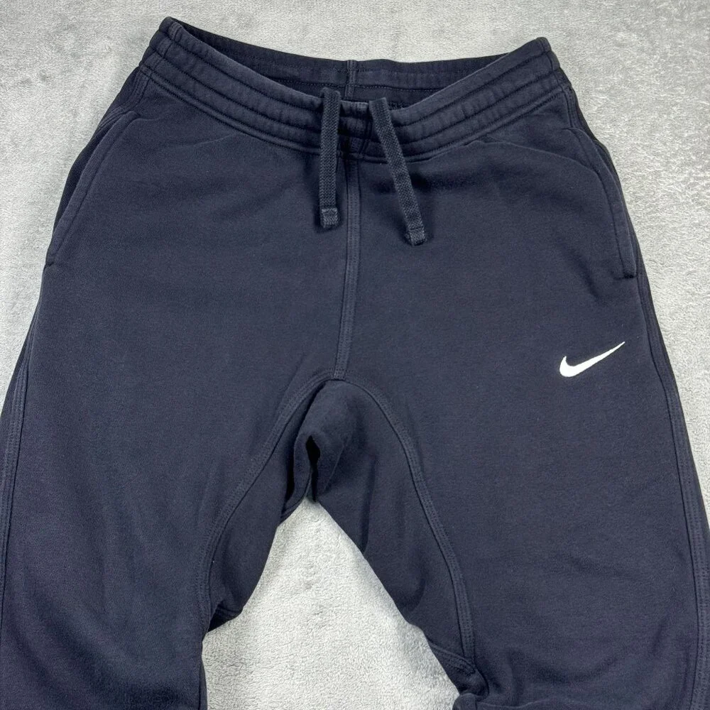 Nike Mens Fleece Sweatpants Joggers Tapered Fit Black Gym Loungewear Pants Small